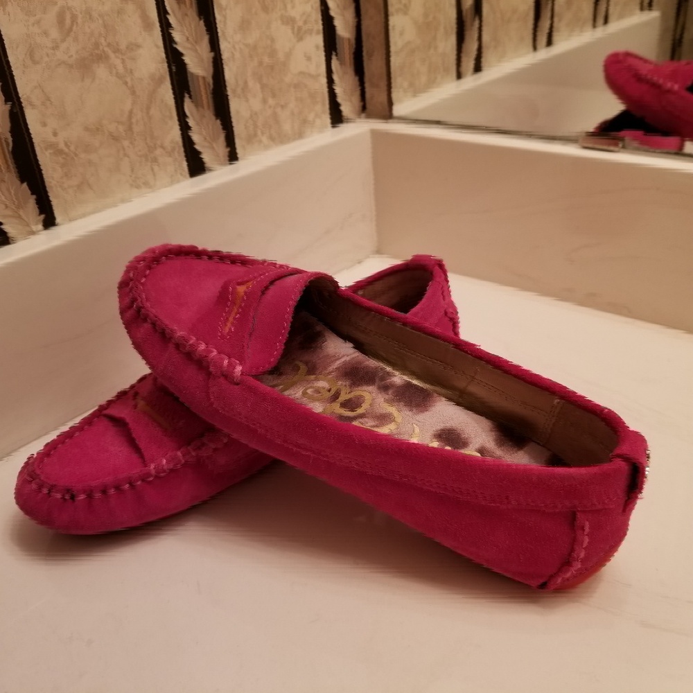 Sam Edelman Pink Suede Loafer